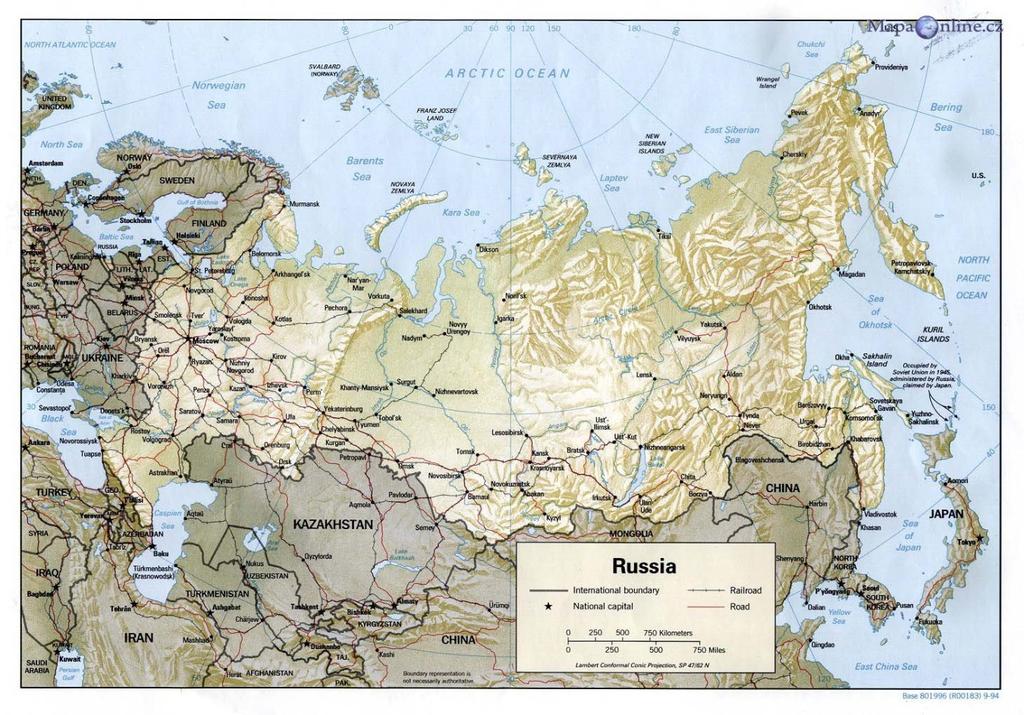 Rusko Severní Ural tvoří část