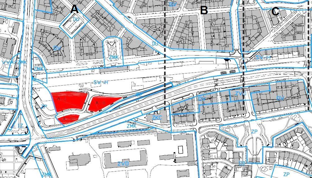 HRADČANSKÁ Pro potřeby bilance je posuzována urbanizovatelnost území ve variantě projektové a bez projektu.