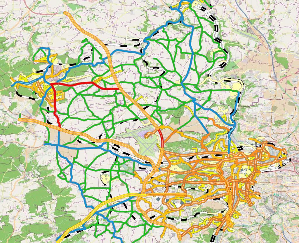 Sdružení METROPROJEKT + SUDOP Praha Ruzyně Kladno A.2. Vyhodnocení Obr: 1. Rozsah řešeného území.