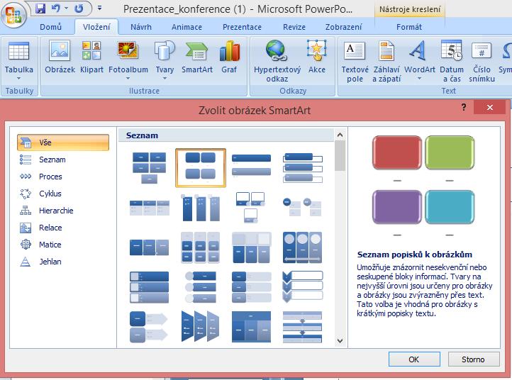 Diagramy (Microsoft Office) Využití v ČJ a literatuře: