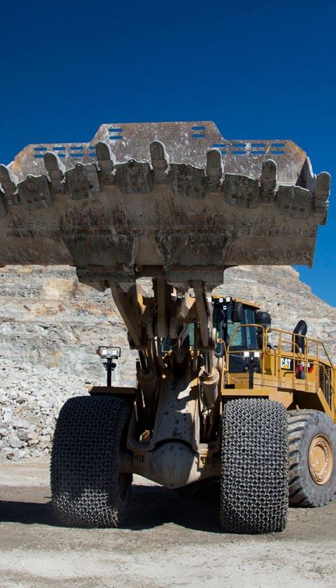 Skalní lopata Použití: Čelní nakládání vysoce hutných důlních materiálů. Univerzální lopata Použití: Nakládání volného materiálu uloženého na haldách.