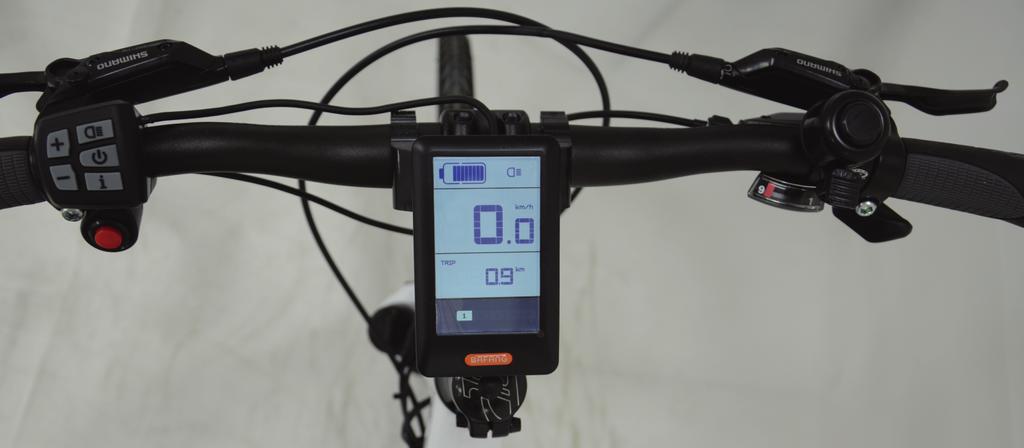 Ovládání elektrokola Elektrokolo je vybaveno velkým přehledným displejem, který disponuje