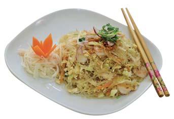 krevetami 110 Kč Fried rice noodles with shrimp 25 Smažené rýžové nudle s kachnou 110 Kč Fried rice
