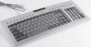 snižuje hluk při psaní Nízký zdvih tlačítek. Atraktivní a ergonomický kovový design. Snadné čištění kovového materiálu. Klasický US/CZ layout.
