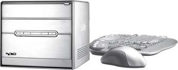 990,- Shuttle Metal Cube 1100H elegantní kovové řešení multimediálního počítače neslyšný chod počítače s mobilním procesorem Intel Procesor: Intel Celeron M 390 Operační paměť: 512 MB DDR Instalovaný