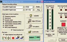 software RightMark Audio Analyzer 5.4 RightMark Audio Analyzer je jen jedním z mnoha testů, které nabízí nezávislé sdružení ruských nadšenců na serveru Rightmark.org.