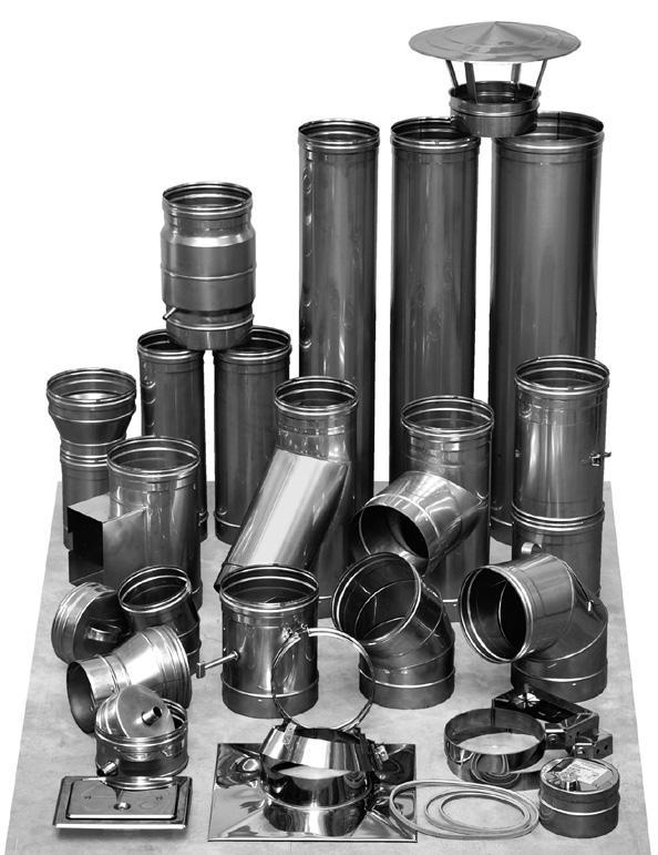EW Jednovrstvý nerezový systém (EW) DN 80 600 mm Nerez Tloušťka stěny 0,5 mm DN 200mm Tloušťka stěny 0,6 mm DN 230mm EW Jednovrstvý nerezový sanační systém, odolný proti vlhkosti, s tloušťkou stěny