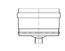 PL JEDNOVRSTVÝ OCELOVÝ SYSTÉM (PL) DN 80 100 mm Koleno 45 Ød Kód Ocel černý lak Tloušťka stěny 1,2 mm 45 B 80 IPLSB48 441 16,96 - - - - - 100 IPLSB41 578 22,23 - - - - - Sopouch 90 Ød Kód 90 80