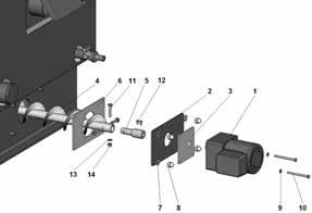 4. šneková hřídel délka 530 mm pro kotel D15P, D20P Kód: S0539 poz. 4.