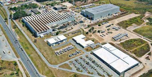 Guaratinguetá od roku 1974 cca 1 100 zaměstnanců celková plocha cca 950 000 m² *