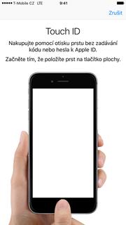 Touch ID 2. Vyberete možnost Touch ID a kódový zámek. 3. Zadáte svůj bezpečnostní kód. 4.