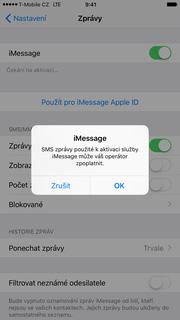 imessage 2. Vyberete možnost Zprávy. 3.