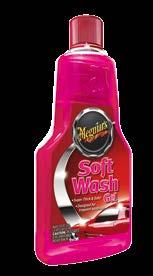 Ultimate Wash & Wax šampon obsahuje optické rozjasňovače, je extra hustý a pěnivý a lze jej kombinovat se všemi vosky Meguiar s.