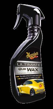 rychlého vosku. Ultimate Quik Wax je vosk v rozprašovači, který představuje ideální řešení pro udržování vzhledu vozu mezi pravidelným voskováním.