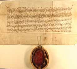 HISTORIE HISTORY Testament a schůzka biskupa Bruna Nejstarší archiválie, které se Ostravy týkají, jsou uloženy v Olomouci nebo v Praze.