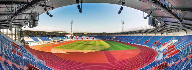 ARCHITEKTURA ARCHITECTURE Uznání pro stadion An award-winning stadium Stadion ve Vítkovicích byl otevřen v létě 1938.