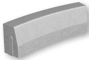 vlastnosti Obrubníky a jejich doplňky jsou vyrobené jako dvouvrstvé z prostého betonu vibrolisováním.