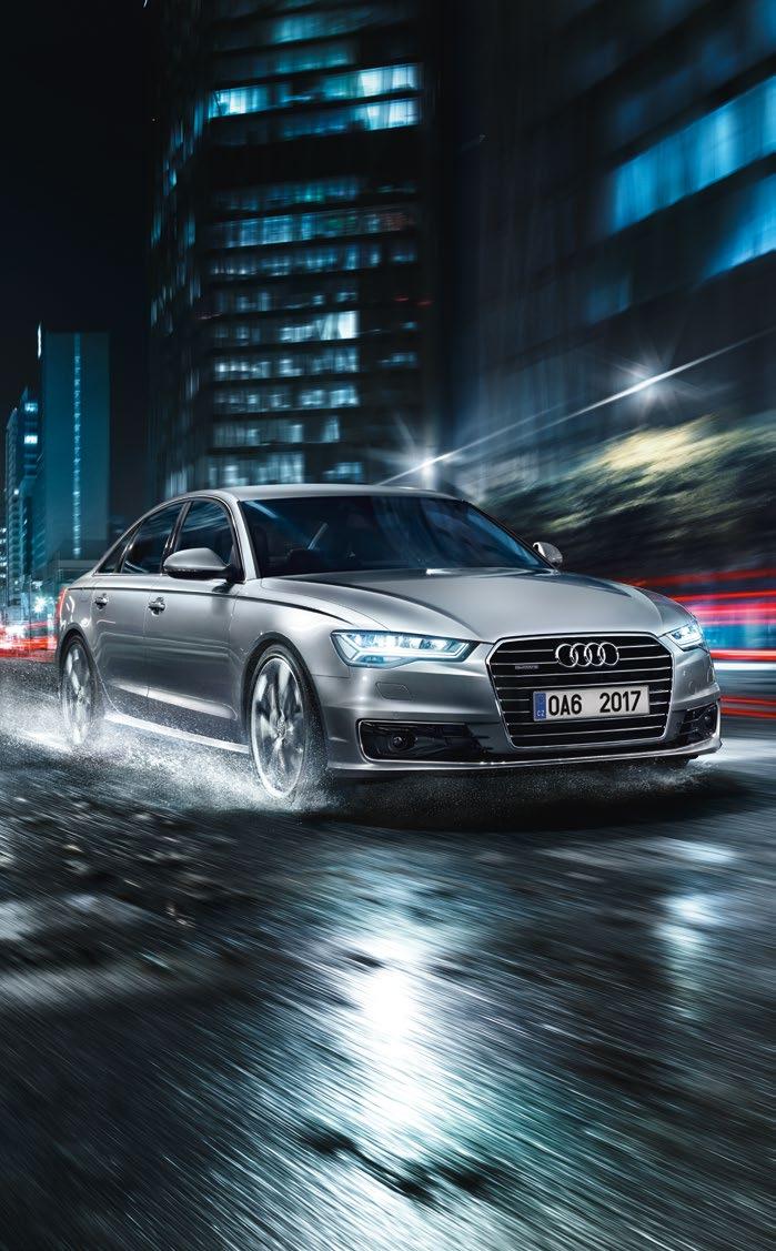 Audi A6 Limuzína + Akční paket Lifestyle se zvýhodněním 207 800 Kč Corporate bonus 120 000 Kč + Competition 137 000 Kč = Celkové zvýhodnění 464 800 Kč s financováním od Audi Financial Services Obsah