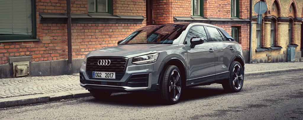 Audi Q2 Nejvyšší možné zvýhodnění 67 600 Kč s paketem Lifestyle a financováním od Audi Financial Services 16" litá kola Audi Parking system Informační