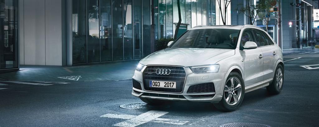 Audi Q3 Nejvyšší možné zvýhodnění 123 400 Kč s paketem Lifestyle a financováním od Audi Financial Services Audi Parking system plus»automatická» klimatizace»bluetooth» Čelní sklo s šedým