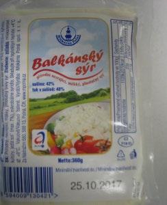 hodnota: 1655 kj/400 kcal; tuky: 33 g; z toho nasycené mastné kyseliny: 20 g; sacharidy: < 0,5 g; z toho cukry: < 0,5 g; bílkoviny: 25,0