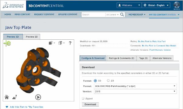 Základy SOLIDWORKS Aktualizovaný web, který umožňuje jednodušší procházení a vyhledávání obsahu.