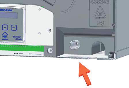 spodní strany přístroje nebo vodorovně ze zadní strany (viz obr. 1). Instalace s vodorovným odvodem kondenzátu: 1.