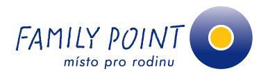Family Point Místo pro rodinu ČERVEN 2012 Rodiče zde mohou nakrmit a přebalit své děti Odpočinout si Dětský koutek s hračkami Informace týkající se rodinného