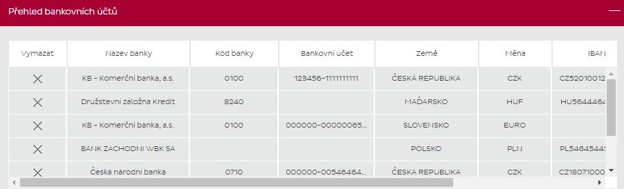 V názvu banky vyberte z rolovacího seznamu Vaší banku, kde máte vedený bankovní účet. Pro odplacení dobirky vybrané v Německu se používá český bankovní účet. 4. V dalším kroku zadejte číslo účtu.