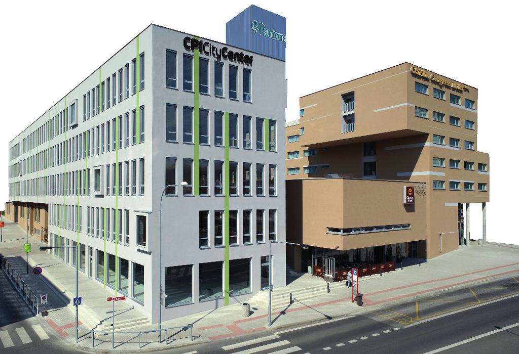 CPI Office CPI CITY CENTER ÚSTÍ NAD LABEM Administrativně obchodní komplex s hotelem v centru města.