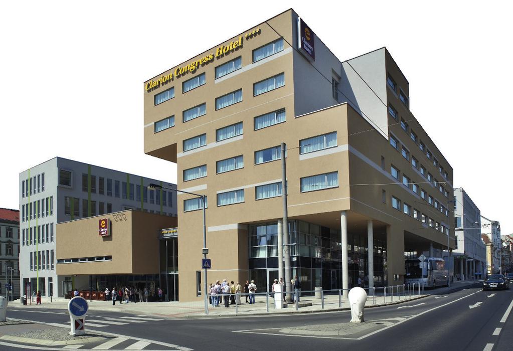 CPI Hospitality CLARION CONGRESS HOTEL ÚSTÍ NAD LABEM**** Čtyřhvězdičkový business hotel v centru města je součástí víceúčelového obchodního komplexu.