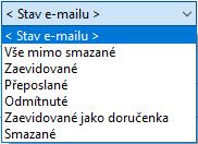 Evidence 75 Tisk datových zpráv Tlačítkem Tisk datové zprávy se vytisknou detaily vybraných datových zpráv.