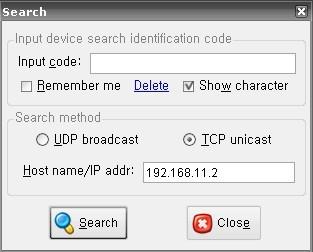 Hledání pomocí TCP unicast Výhodou hledání volbou UDP broadcast je to, že nemusíte znát IP adresu modulu, stačí se jen připojit do stejného segmentu LAN sítě (zjednodušeně na stejný switch nebo
