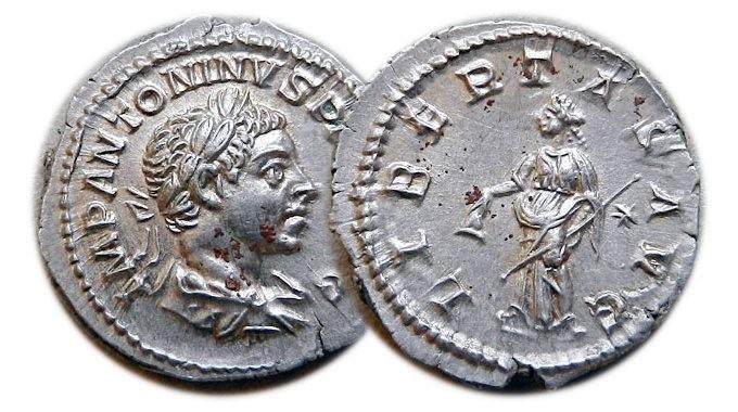 LIBERTAS AVG (Svoboda císaře / přinesená císařem) - Svoboda byla pro Římany důležitou součástí jejich