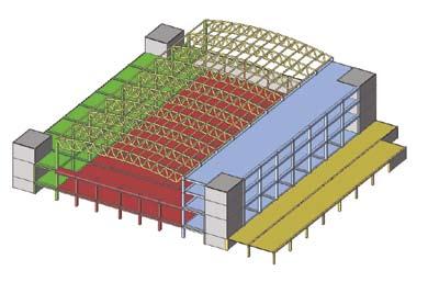 prefabrikovaný skelet, jsou nahrazeny prefabrikovanými dílci. Důvodem je zajištění nezávislosti, přesnosti a rychlosti montáže prefabrikované konstrukce (obr. 16).