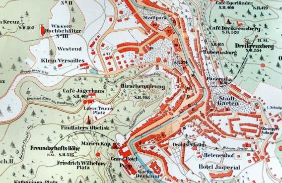 Karlovy Vary, mapa
