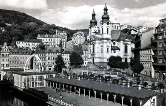 Stavba se skládala z Vřídelní haly a kolonádní haly.