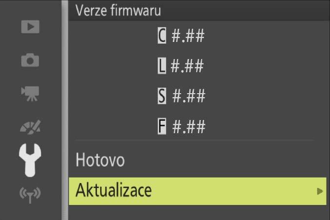 5 Aktualizujte firmware Mějte na paměti, že v závislosti na modelu fotoaparátu se mohou dialogy a zprávy zobrazované během aktualizace lišit od zde uvedených.