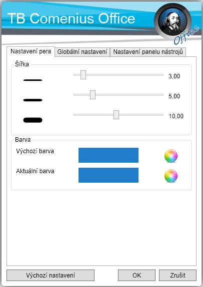 Obrázek 14: Nastavení