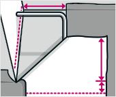 Strana 3 / 5 11. krok Přeneste zbývající rozměry na krytinu přitom přičtěte 5 cm k vyhrnutí směrem nahoru na stěnu. 12.