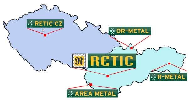 RETIC, s.r.o. Nové Sady 38 91 2 Nové Sady Tel: +21-37-789162,789233 Fa: +21-37-777723 e-mail: retic@retic.sk web: www.retic.sk AREA METAL, s.r.o. Rovinka 392 900 1 Rovinka Tel.