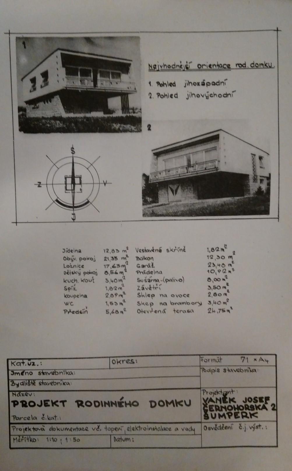 Průčelí domu determinují v ideálním případě dva hlavní faktory. Mělo by směřovat k uliční čáře, a co se týče světových stran, tak být situováno na jih (obr. 14).