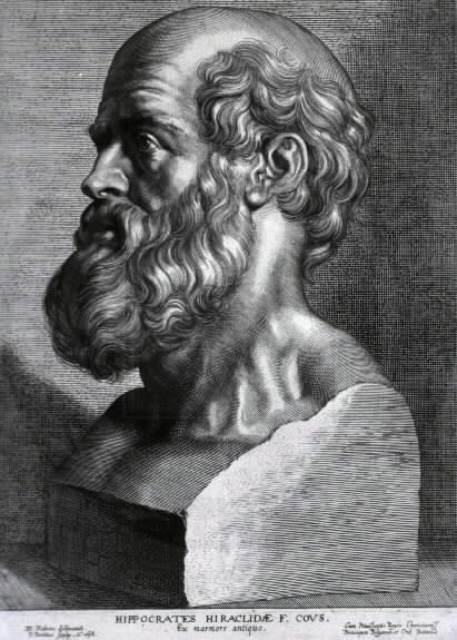 Hippokrates a Asklepios Busta Hippokrata (17; vlevo),