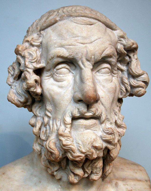 1) Busta autora eposů Ilias a Odyssea Homéra,