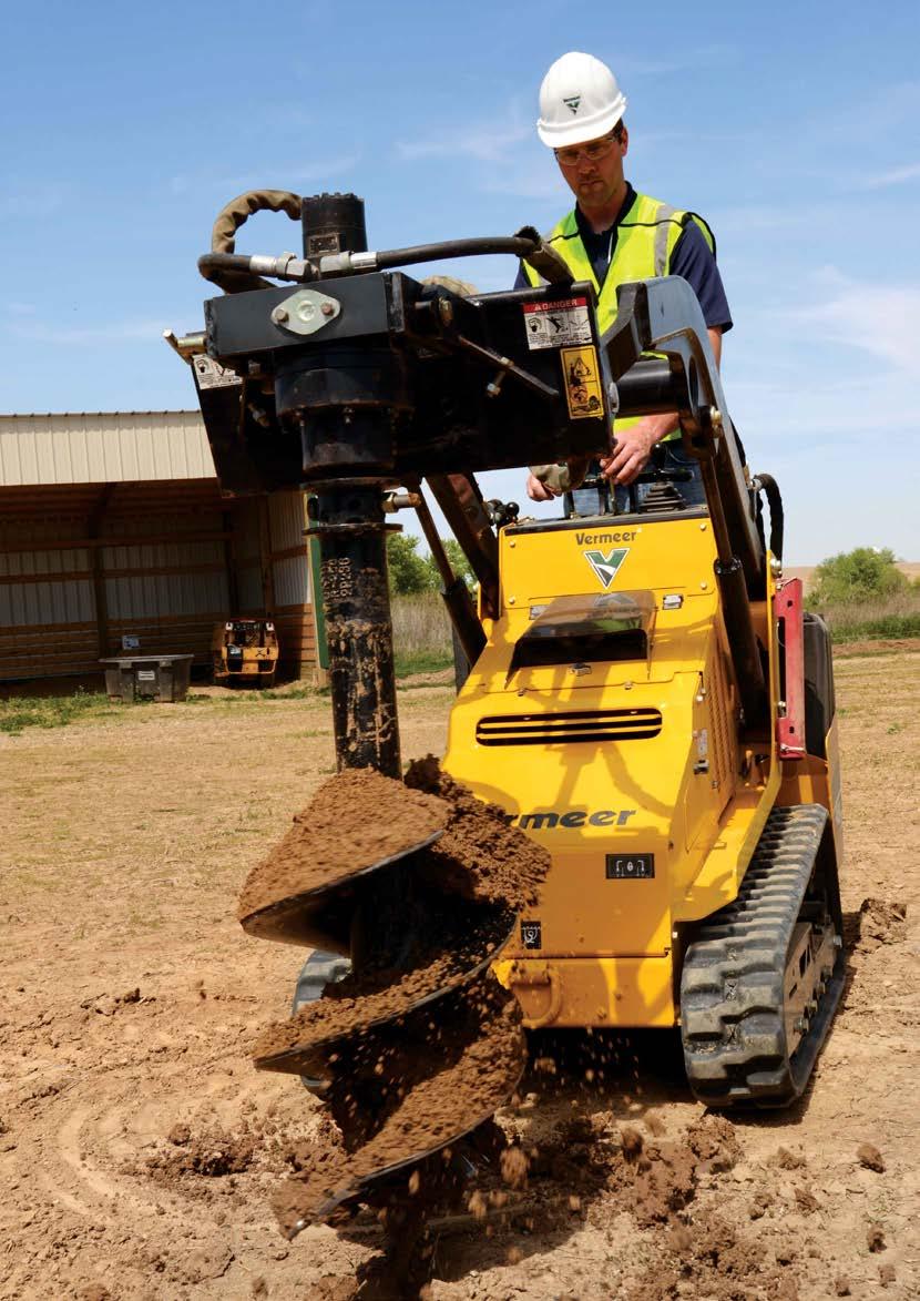 S 450 TX Kompaktní a praktický Ve skutečnosti kompaktní velikost Vermeer S450TX dává tomuto stroji