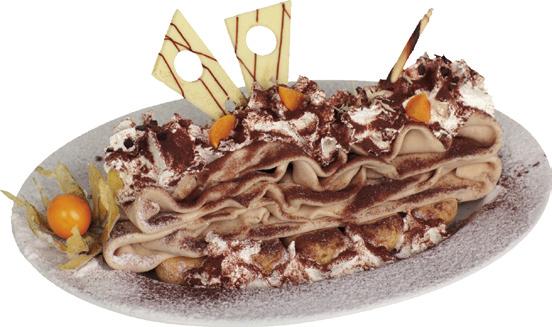 190,- Tiramisu zmrzlina s piškoty, šlehačkou,