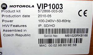 VIP 1003 byl montován i v České republice: A následně potom, jak jinak, v Číně: Standardním
