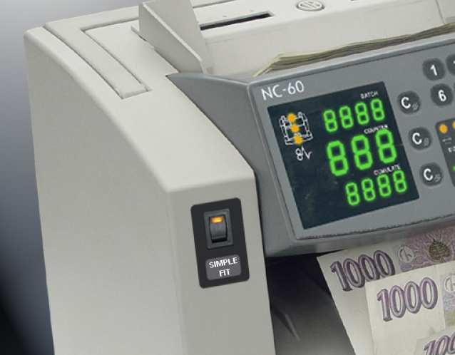 Systém počítaček bankovek K.o.T.a.S NC60 pro vyřazování poškozených bankovek během počítání. Systém slouží k vyřazování poškozených bankovek během počítání na strojích K.o.T.a.S NC60. Systém vyhovuje základním požadavkům pro zpracování poškozených bankovek podle doporučení České národní banky a je určen zejména pro nebankovní sektor.