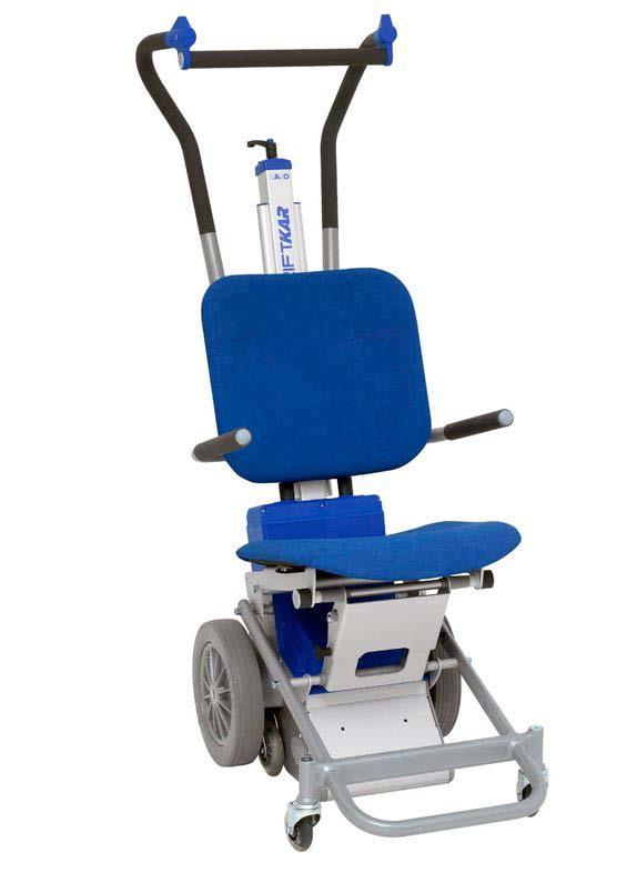 Je vhodný pro všechny typy mechanických invalidních vozíků s různými rozměry. Najet vozíkem na schodolez je velice snadné, přitom není třeba odpojovat kola vozíku.