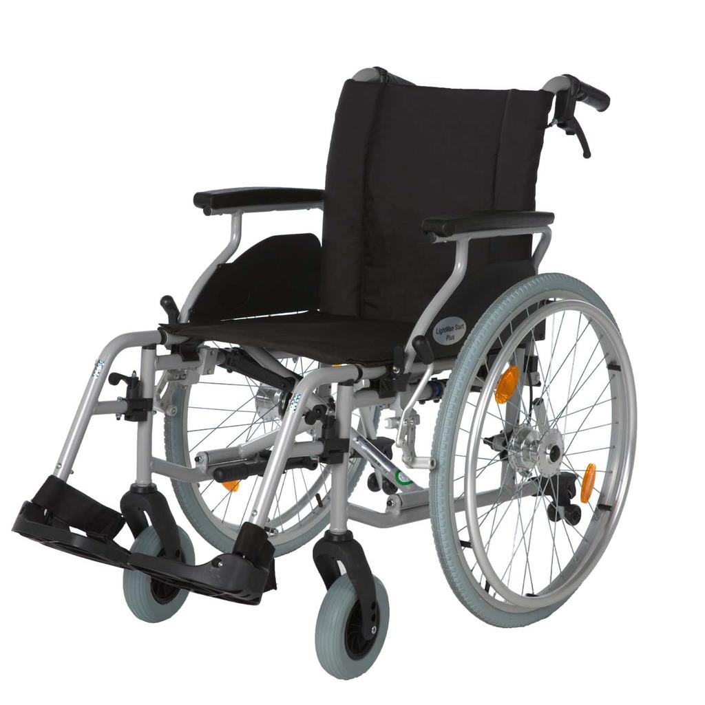 ODLEHČENÉ INVALIDNÍ VOZÍKY LightMan Start Objednací číslo: 2203280 Představujeme velmi lehký a odolný mechanický invalidní vozík LightMan Start.